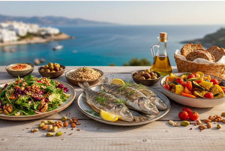 Healthy Mediterranean Diet Plate